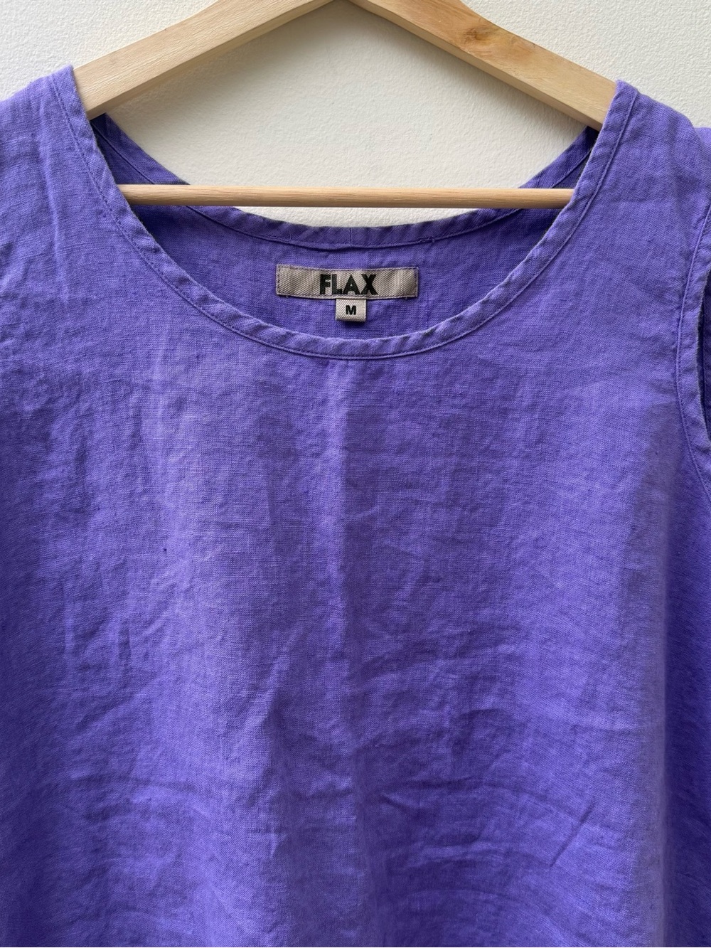 Flax Lavender Linen Tank Top - Picture 2 of 7